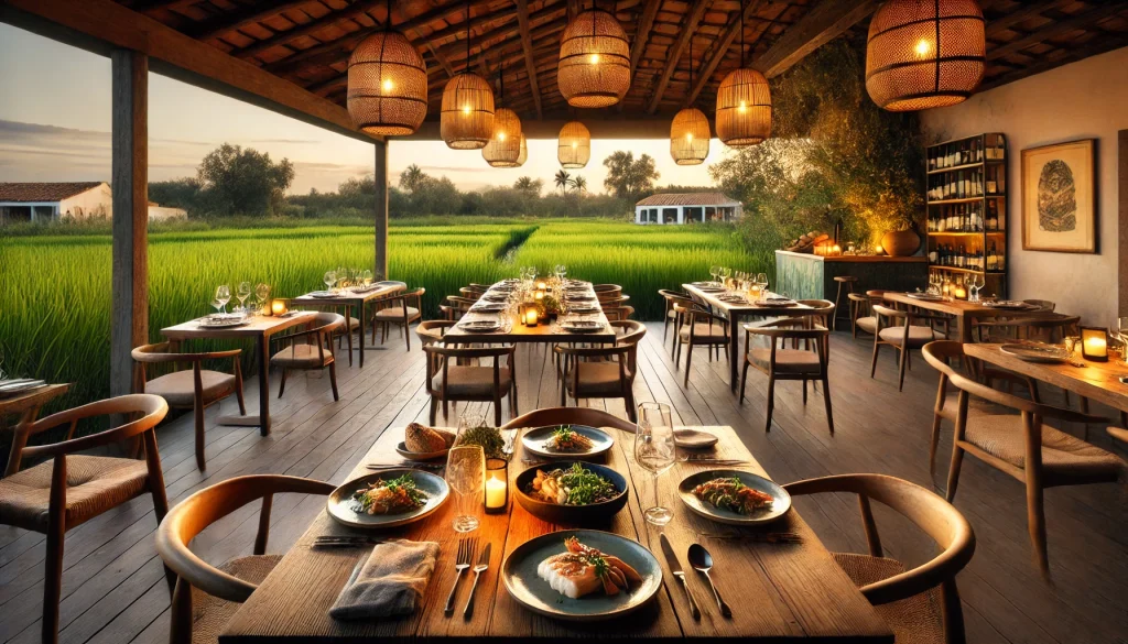 Expérience Culinaire – Restaurant en terrasse avec vue nature