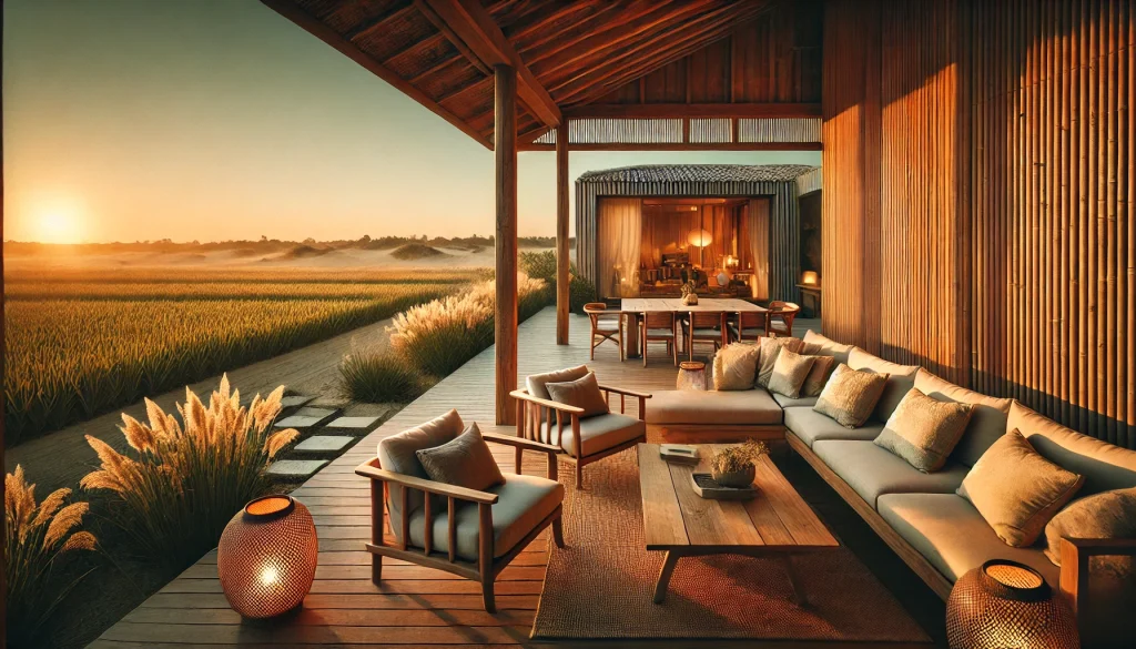 Pourquoi Choisir Alma da Comporta ? – Terrasse cosy avec vue apaisante