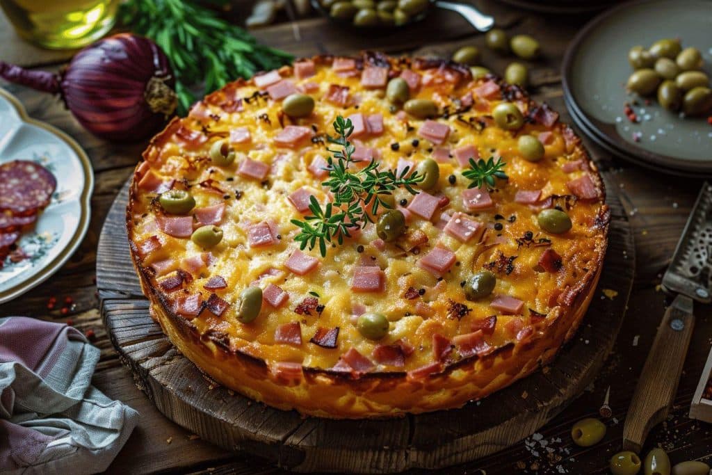 Cake de sophie jambon olives