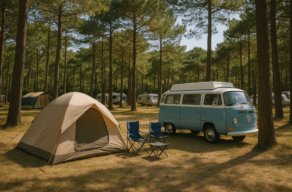 Camping à Biscarrosse
