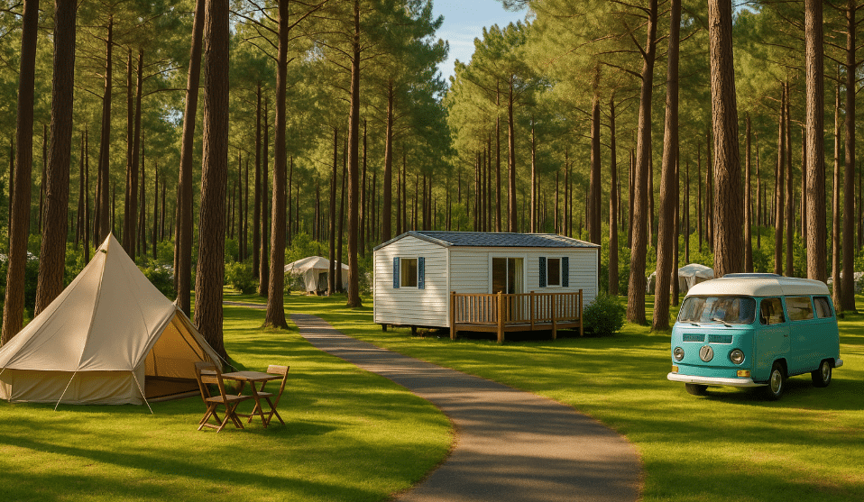 Camping à Biscarrosse