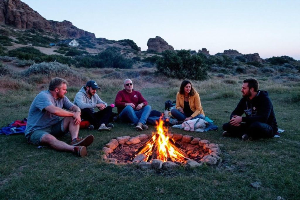 Camping a utah beach