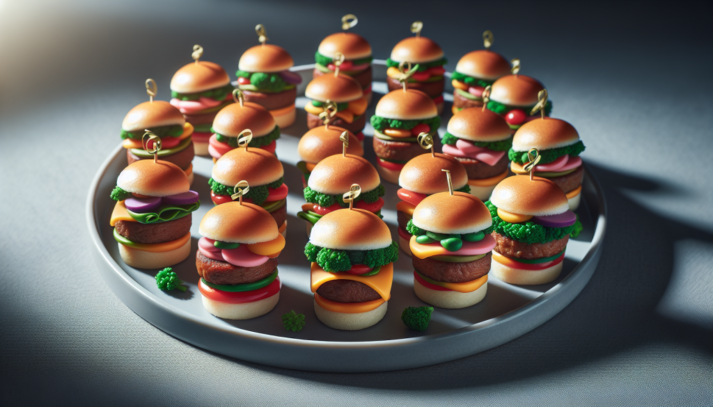 mini burger apéro sans viande