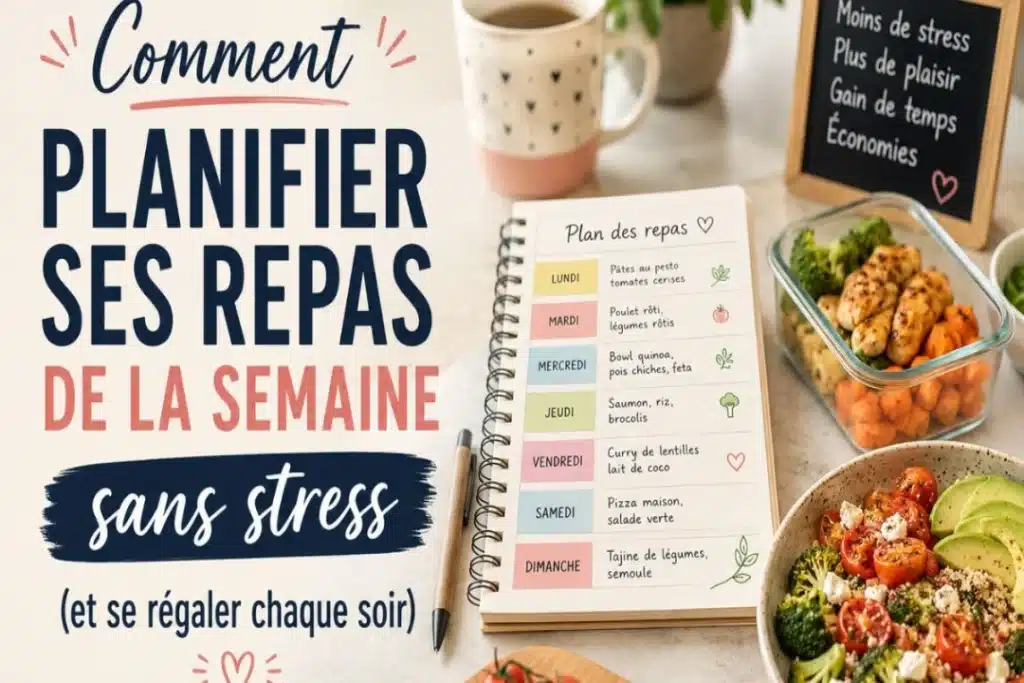 Comment planifier ses repas de la semaine sans stress (et se régaler chaque soir)