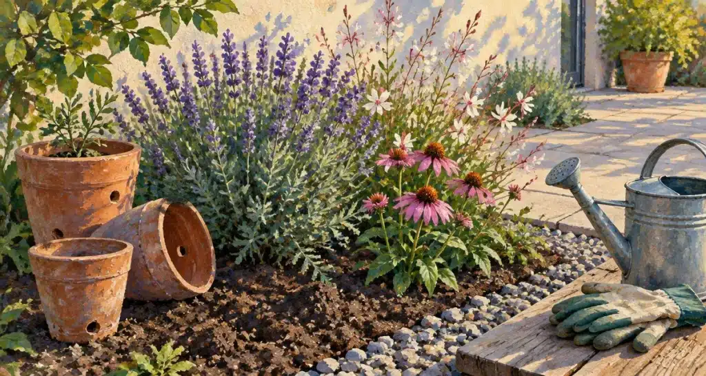 Plante fleurie extérieur : emplacement qui écourte la floraison